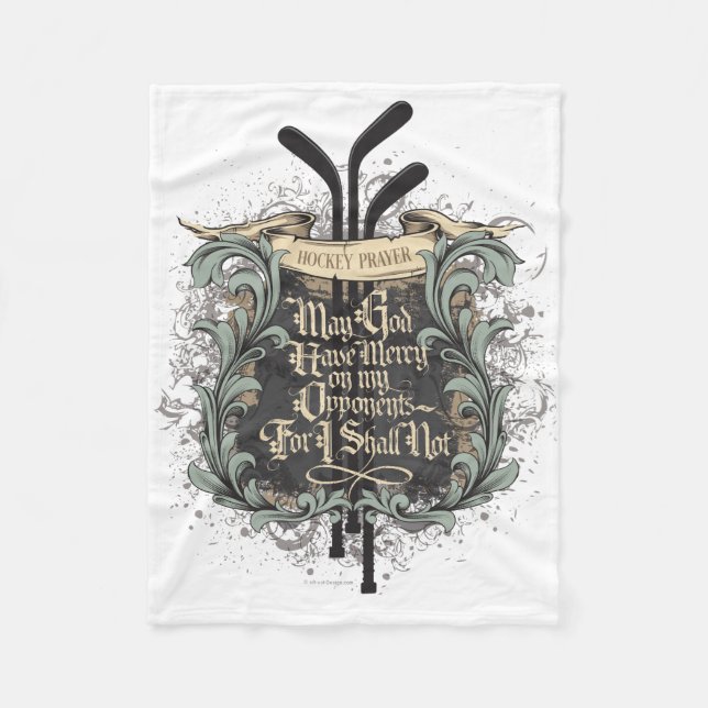 Hockey Prayer Fleecefilt (Framsidan)