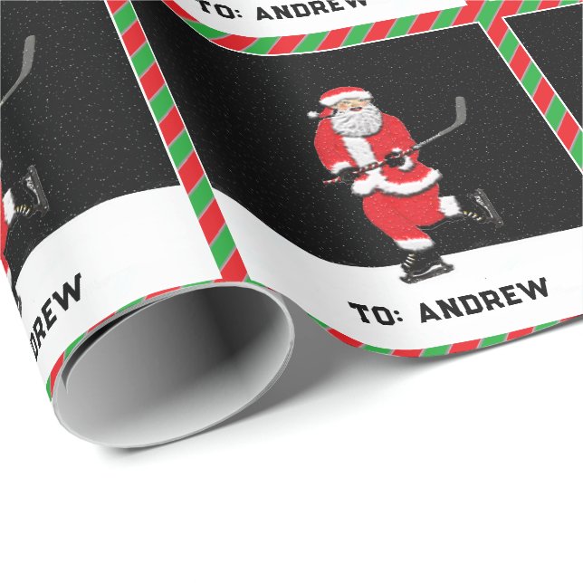 Hockey Present för högtider Presentpapper (Rullad Hörn)