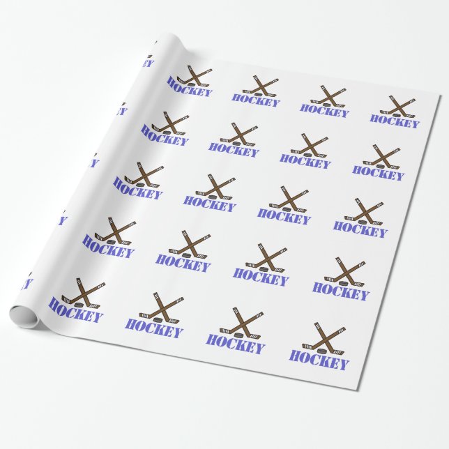 Hockey Presentpapper (Utrullad)