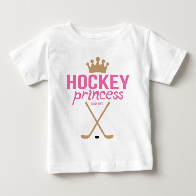 Hockey Princess Flicka Infant T Shirt (Framsida)