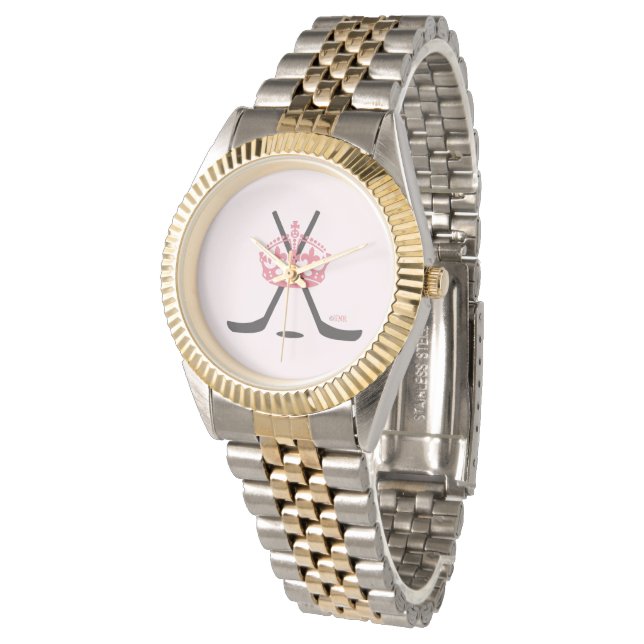 Hockey Princess ~ Hockey Mamma Two Tone Watch Armbandsur (Vinklad)