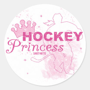 Hockey Princess Runt Klistermärke