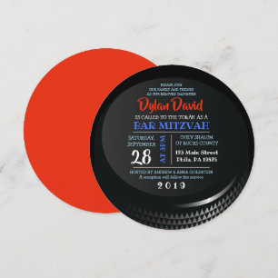 HOCKEY PUCK Pub Bat mitzvah inbjudan