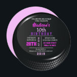 HOCKEY PUCK ROUND Födelsedagsfest inbjudan<br><div class="desc">Alla mina ritningar är EN-AV-A-TYP-delar av teckningar designade av mig! Du kan bara hitta dem här! Jag kan anpassa det här inbjudan på vilket sätt som helst och skicka e-post till mig på: Marlalove@hotmail.com med frågor.</div>