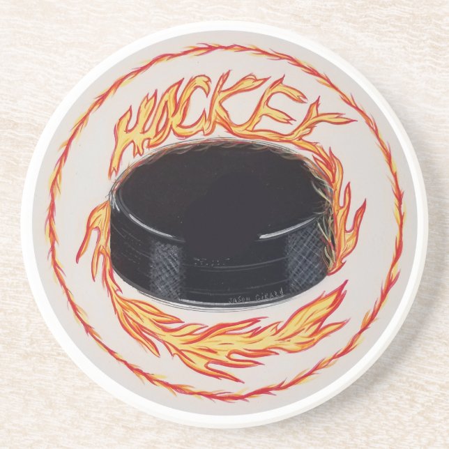 Hockey Puck Underlägg (Framsidan)