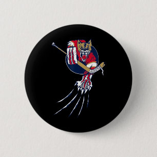 Hockey Puma Lejon Katt Is Djungel Beast Målvakt Lo Knapp