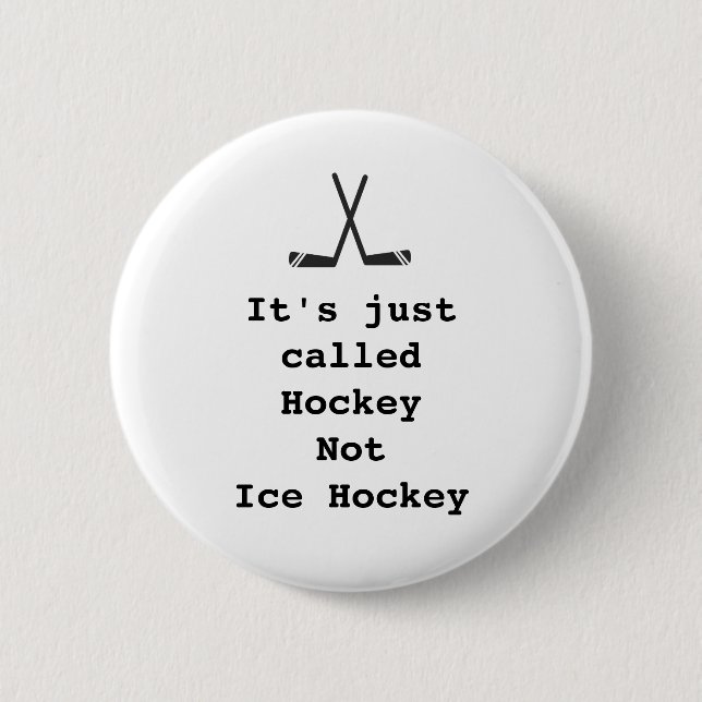 Hockey Quote Funny Ice Canadian Meme Joke Knapp (Framsida)