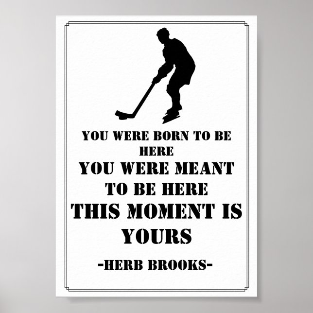 Hockey Quote Poster (Framsidan)