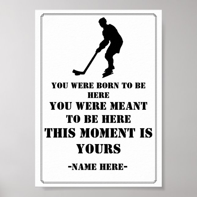 Hockey Quote Poster (Framsidan)