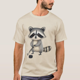 Hockey Raccoon  Basebolltröja - Rolig ishockey ⛸  T Shirt