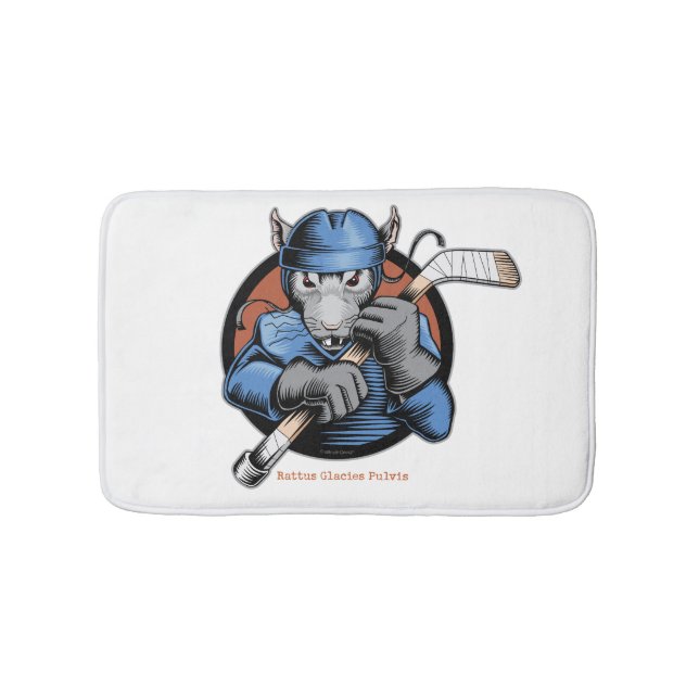 Hockey Råtta Bathroom Mat Badrumsmatta (Framsidan)