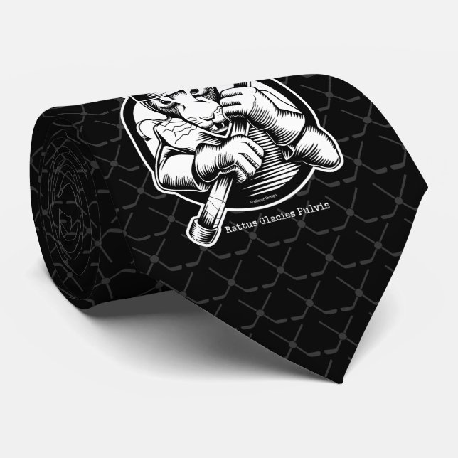 Hockey Råtta Neck Tie Slips (Rullad)