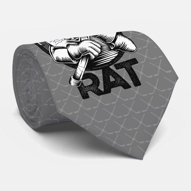 Hockey Råtta Neck Tie Slips (Rullad)