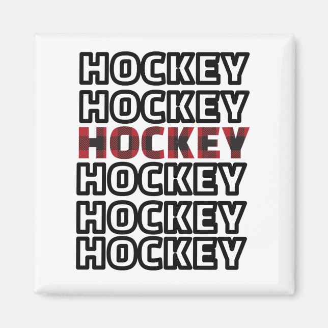 Hockey Repeat Buffalo Play Magnet (Framsidan)
