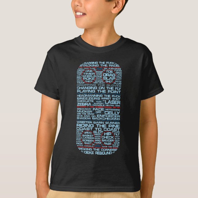 Hockey Rink Ord Art Tee (Framsida)