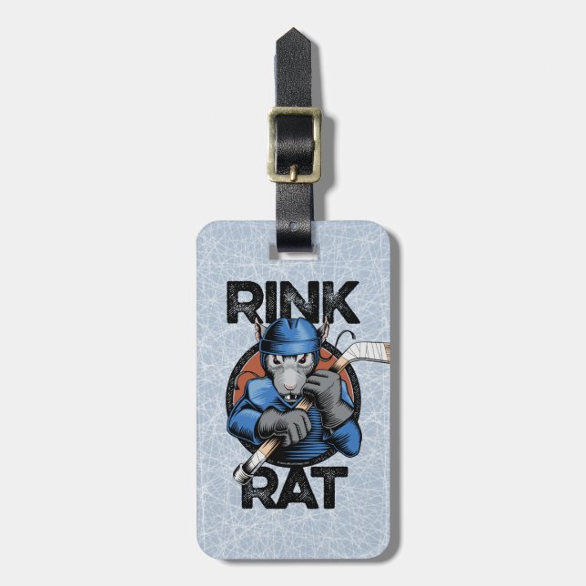 Hockey Rink Råtta Bagagebricka (Vertikal Framsida)