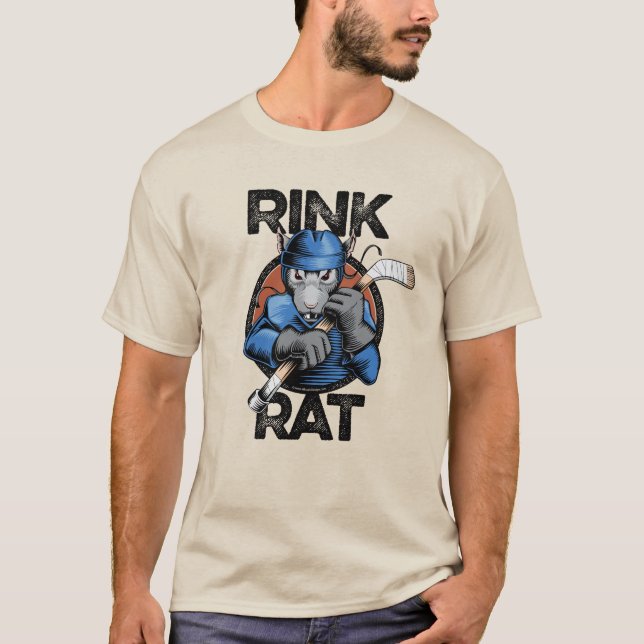 Hockey Rink Råtta T-Shirt (Framsida)