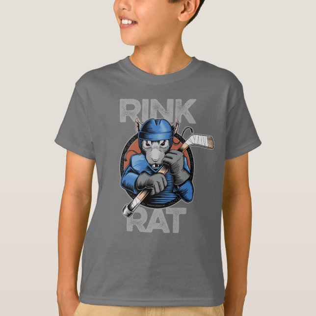 Hockey Rink Råtta T-Shirt (Framsida)