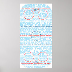Hockey Rink Typeography Poster