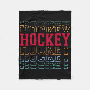 Hockey Rolig Lagertext Lagspelare Tränare Ungdom Fleecefilt