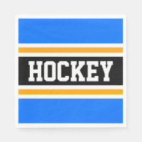 HOCKEY Roligt Bold, svart, ljusblå Gult Rand
