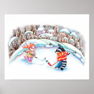 Hockey Roligt Poster