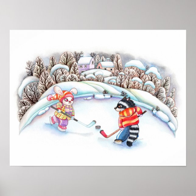 Hockey Roligt Poster (Framsidan)