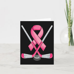 Hockey Rosa Ribbon Breast Cancer Awareness Sport L Kort