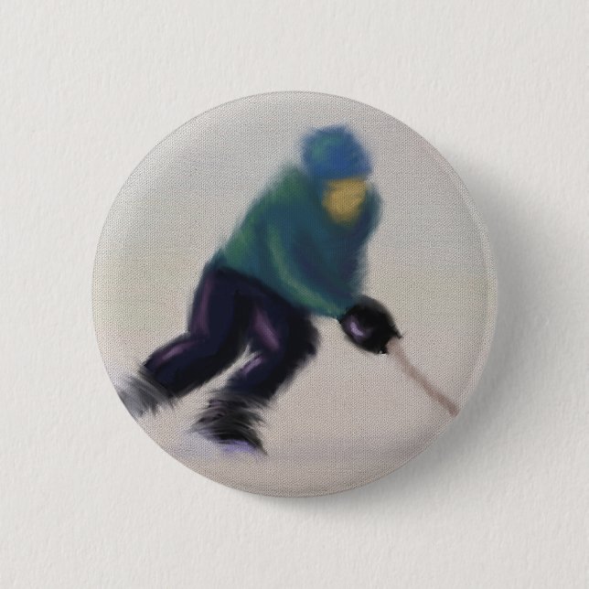 Hockey rusar, knäppas knapp (Framsida)