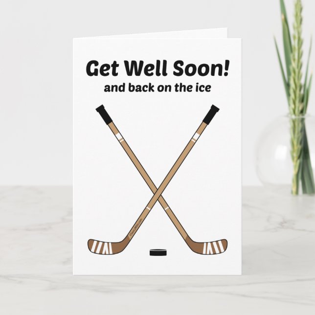 Hockey, så snart du har korsat Hockey Sticks Kort (Framsida)