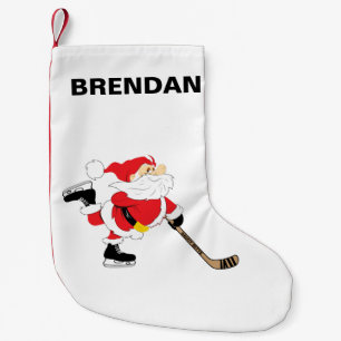 Hockey Santa Skating Analize Customize Liten Julstrumpa