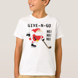 Hockey Santa Skating jul Ge N Go Tee