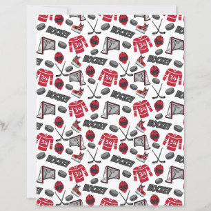 Hockey Scrapbook Papper