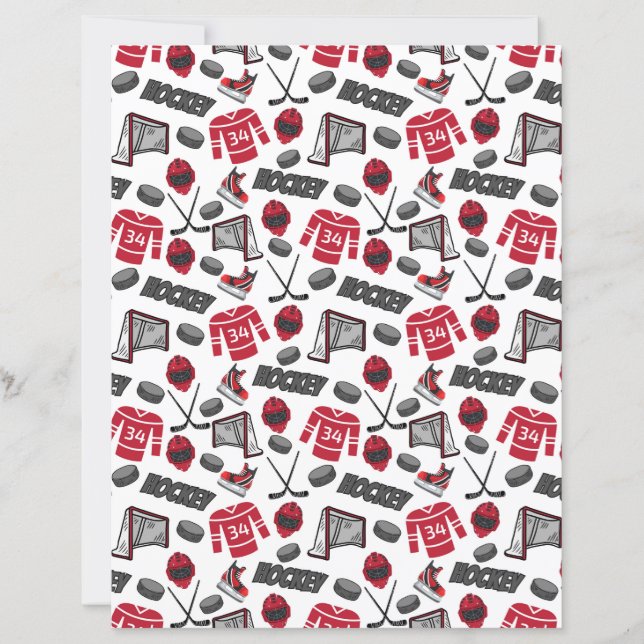 Hockey Scrapbook Papper (Framsida)