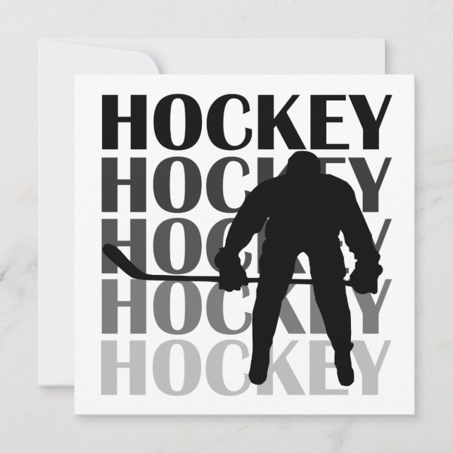 Hockey Silhouette T-shirts och Gifts (Framsida)