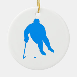 Hockey Silhuett Julgransprydnad Keramik