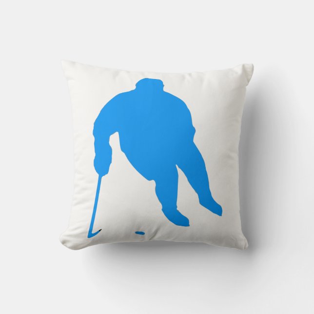 Hockey Silhuett Kudde (Framsida)