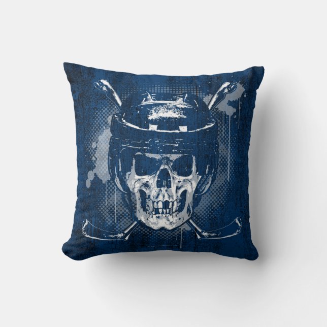 Hockey Skull Kudde (Framsida)