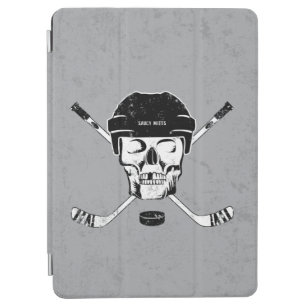 Hockey Skull och Crossed Sticks iPad Air Skydd