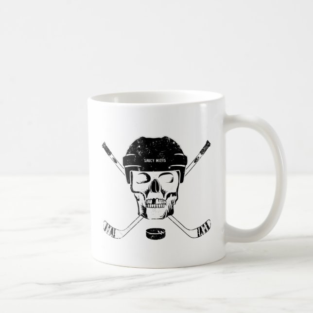 Hockey Skull och Sticks Coffee Mugg (Höger)