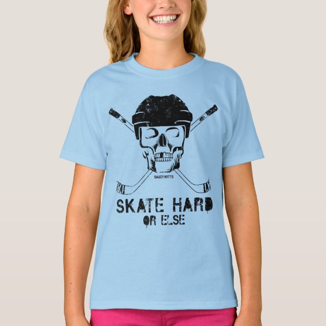 Hockey Skull Tee Shirt (Framsida)