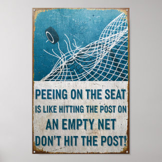 Hockey Slå inte pingsten på sätet Poster