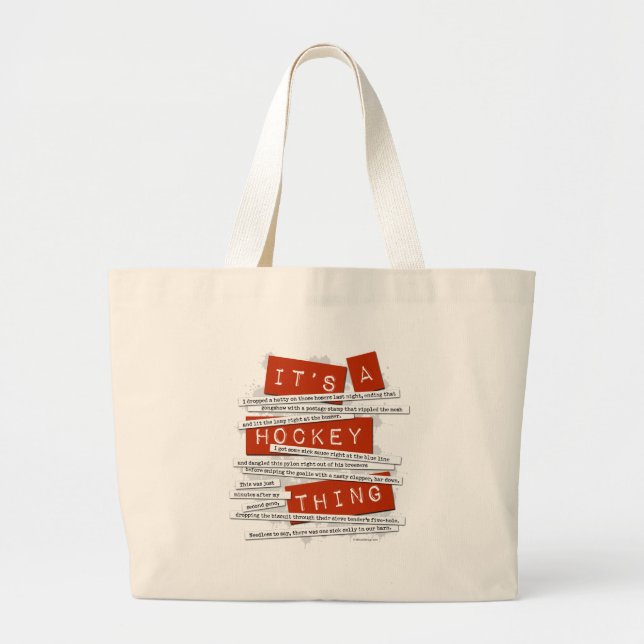 Hockey Slang Jumbo Tygkasse (Framsidan)