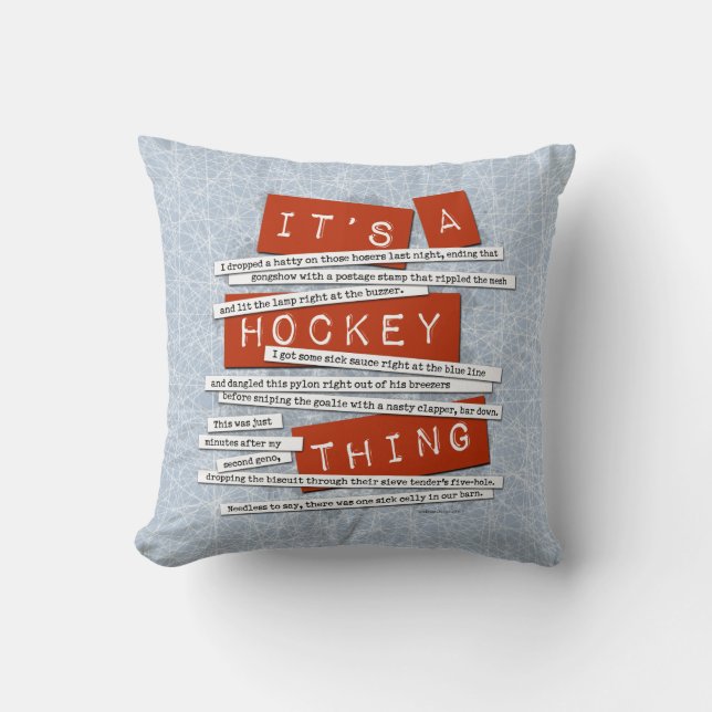 Hockey Slang Kudde (Framsida)