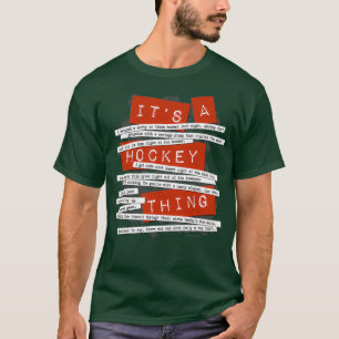 Hockey Slang, lustig hockey ord och citat T Shirt