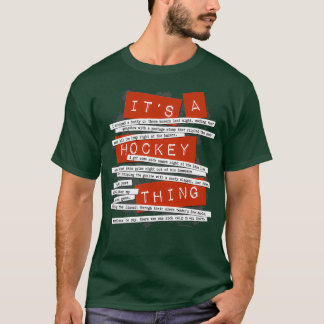 Hockey Slang, lustig hockey ord och citat T Shirt