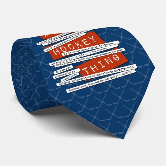 Hockey Slang Tie Slips (Rullad)