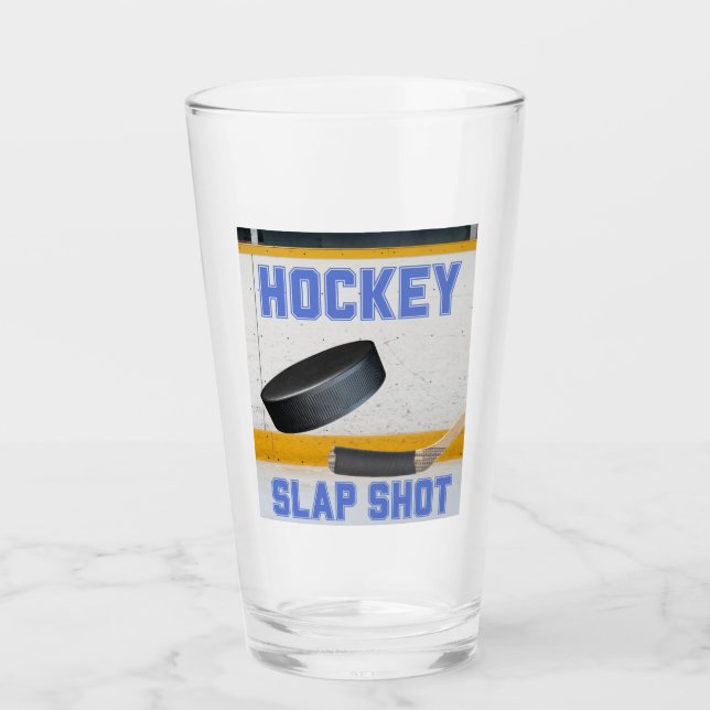 Hockey Slap Shot Glaskopp (Framsida)