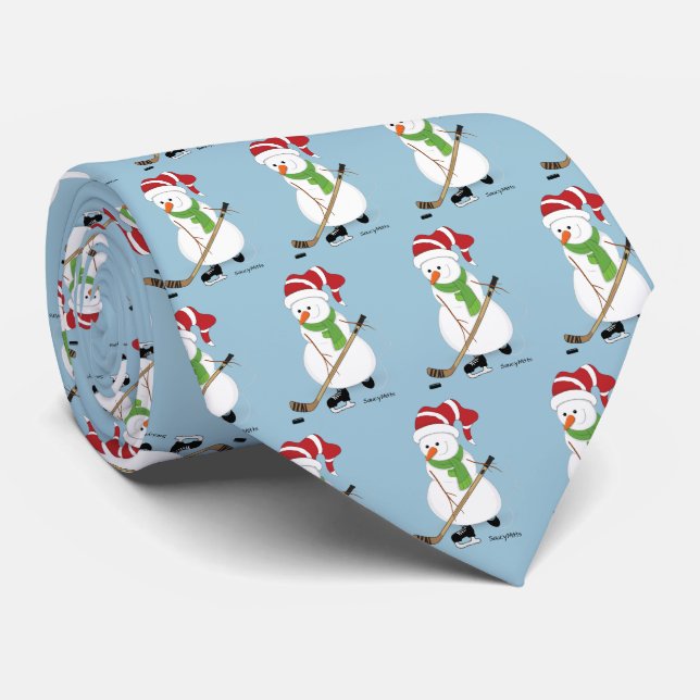 Hockey Snögubbe Tie Slips (Rullad)