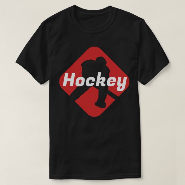 Hockey Sport Ice Hockey Winter Ice Rink Gift Goal T Shirt (Design framsida)
